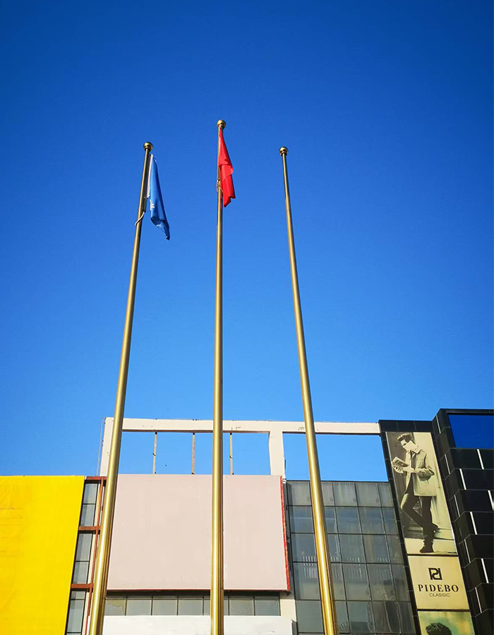 Mât de drapeau horizontal en titane Mât de drapeau horizontal en titane