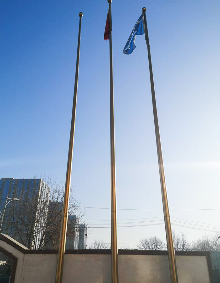 Mât de drapeau horizontal en titane Mât de drapeau horizontal en titane